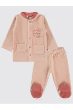 Ensemble pyjama bébé 0-24 mois, couleur poudre - Emballage