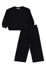 Ensemble de survêtement pour filles, 2-5 ans, noir - Lot