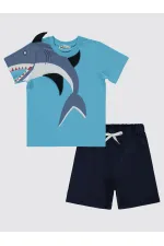 Erkek Çocuk Takım 2-5 Yaş Turkuaz - Paket