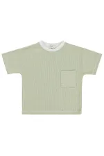 T-shirt garçon, 2-5 ans, vert clair - Lot