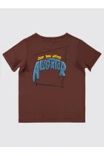 Lot de T-shirts marron pour garçons de 2 à 5 ans