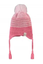 Kız Çocuk Atkı Bere Eldiven Setleri 2-5 Yaş Koyu Pembe - Paket