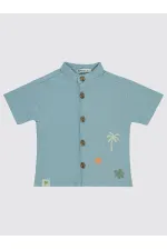 Erkek Çocuk Gömlek 2-5 Yaş Mavi - Paket