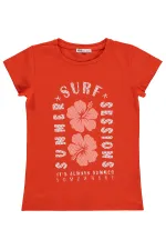 Kız Çocuk Tişört Km 10-13 Yaş Koyu Oranj - Paket