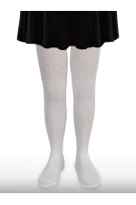 Kız Çocuk Külotlu Çorap 2-9 Yaş Beyaz - Paket