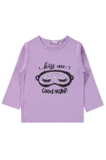 Kız Çocuk Pijama Takımı 2-5 Yaş Lila - Paket