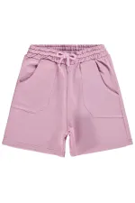 Kız Çocuk Şort 6-9 Yaş Koyu Pembe - Paket