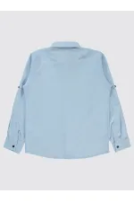 Erkek Çocuk Gömlek 10-13 Yaş Mavi - Paket