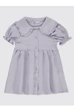 Ensemble gilet et robe pour fille de 2 à 5 ans, couleur lavande douce - Pack