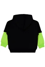 Sweat-shirt garçon noir 10-13 ans - Lot