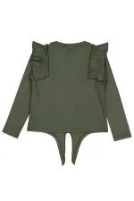 Girls Sweatshirt 6-9 Years Khaki - Package