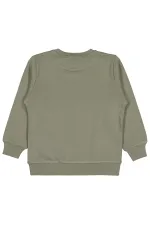 Sweat-shirt garçon Km 2-5 ans kaki clair - Emballage