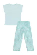 Ensemble pyjama fille 2-5 ans, vert menthe clair - Emballage