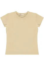 Girls' T-Shirt Km 10-13 Years Beige - Pack