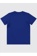 T-shirt garçon 6-9 ans bleu marine clair - Emballage