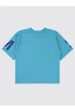 Boys T-Shirt 6-9 Years Turquoise - Package