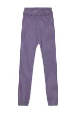 Leggings pour filles de 6 à 9 ans, lilas - Paquet