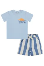 Erkek Çocuk Takım 2-5 Yaş Mavi-İndigo - Paket