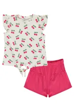 Kız Çocuk Takım 6-9 Yaş Ekru - Paket