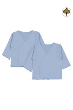 Baby Mini Bodysuits 0-24 Months Blue - Pack