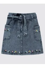 Kız Çocuk Etek 6-9 Yaş Mavi - Paket