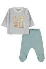 Ensemble de body bébé turquoise 0-24 mois - Emballage