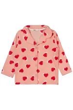 Girls Pajama Set 2-5 Years Old Salmon - Package