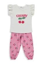 Kız Çocuk Takım 2-5 Yaş Ekru - Paket