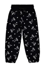 Girls Tracksuit Bottoms 2-5 Years Old Black - Pack