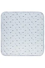 Ensemble couverture et lange pour bébé 0-24 mois bleu - Emballage