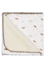 Couverture et lange pour bébé 0-24 mois écru - Emballage