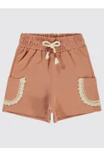 Kız Çocuk Şort 2-5 Yaş Kiremit - Paket