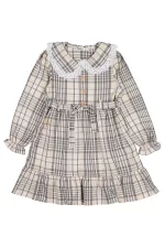 Kız Çocuk Jile ve Elbise 6-9 Yaş Bej - Paket