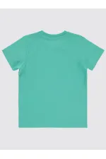 Lot de T-shirts pour garçons de 2 à 5 ans, couleur menthe