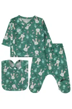 Baby Bodysuit Sets 0-24 Months Khaki - Package
