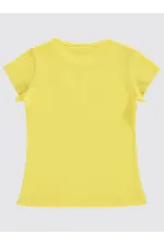 Kız Çocuk Tişört 2-5 Yaş Sarı - Paket