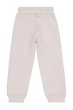 Girl's Tracksuit Bottoms 2-5 Years Old Stone Color - Pack