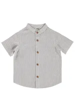 Bebek Gömlek 0-24 Ay Sütlükahve - Paket