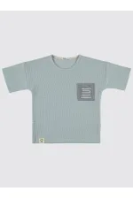 Lot de T-shirts bleus pour garçon de 6 à 9 ans