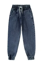 Pantalon pour fille, 6-9 ans, bleu clair - Lot