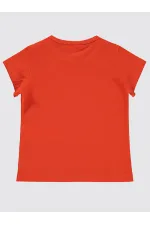 Girls T-Shirt 2-5 Years Old Dark Orange - Package