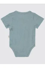 Bebek Çıtçıtlı Badi 0-24 Ay Mavi - Paket