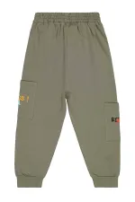 Erkek Çocuk Eşofman Altı 6-9 Yaş Haki - Paket