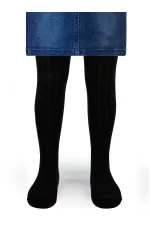 Kız Çocuk Külotlu Çorap 2-9 Yaş Siyah - Paket