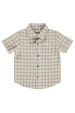 T-shirt bébé 0-24 mois, marron clair - Lot