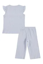 Kız Çocuk Pijama Takımı 10-13 Yaş Açık Mavi - Paket