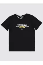 Boys T-Shirt 6-9 Years Old Black - Pack