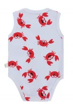 Bebek Çıtçıtlı Badi 0-24 Ay Beyaz - Paket