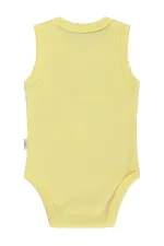 Body bébé à boutons-pression 0-24 mois jaune clair - Emballage