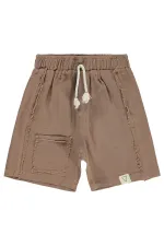 Erkek Çocuk Şort 6-9 Yaş Kahverengi - Paket